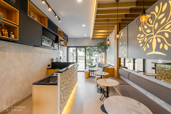 Material coffee shop